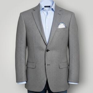 KENNETH COLE Men's Blazer Sport Coat Two Button Suit Jacket 42R Gray Wool